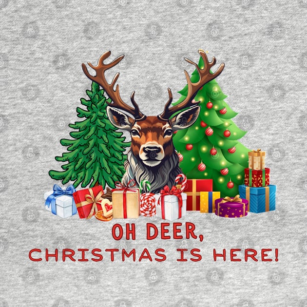 Christmas gifts "Oh Deer, Christmas is Here!" by Papilio Art